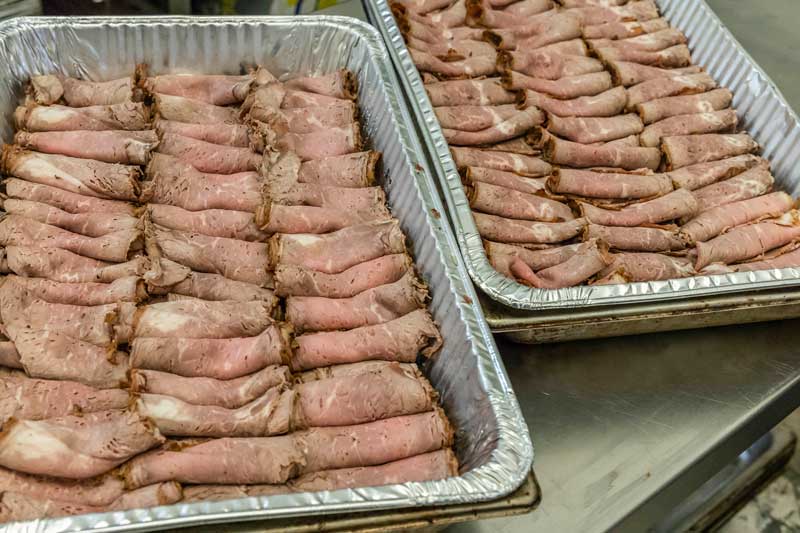 Roast Beef Trays by Maximilian's Catering